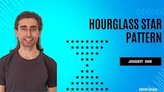 Hourglass Star Pattern in JavaScript Pattern Printing