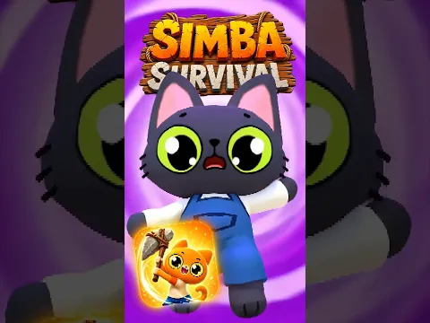 O Simba Survival: que comece a aventura! 🙀🕹️ #gatos #simba #engraçado #videogames