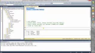 SQL Query Between and Not Between Clause