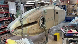 4 Aug 2023 Laminating deck hull inside joint port side.