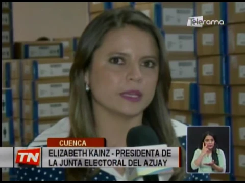 2112 paquetes electorales llegaron para el Azuay