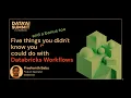Five Things You Didn t Know You Could Do with Databricks Workflows