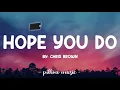 Hope You Do - Chris Brown (Lyrics) 🎵