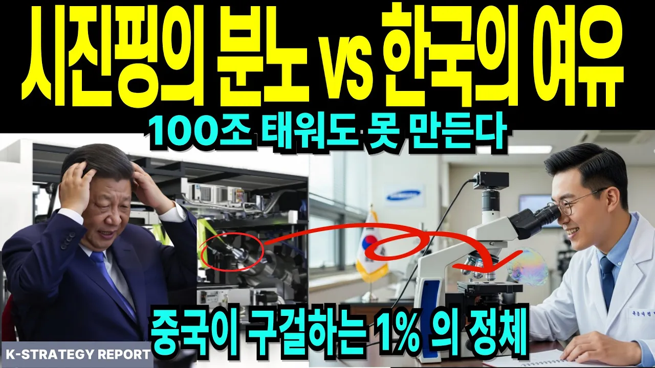 시진핑의 분노 vs 한국의 여유, 100조 태워도 못 만든 1%의 장치 🇰🇷