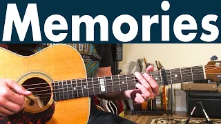 Download How To Play Memories On Guitar | Maroon 5 Fingerpicking Guitar Lesson + Tutorial MP3