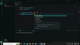 Human Readable time and date in python