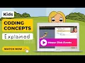 Mouse Click Events - Coding Concepts Explained for Kids