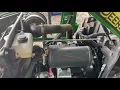 John Deere 1023e Engine block heater install