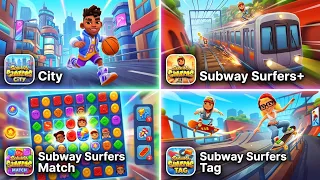 Subway Surfers City,Subway Surfers+,Subway Surfers Match,Subway Surfers Tag,