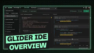 Glider IDE - Overview