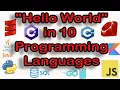 Hello World in 10 Popular Programming Languages Update