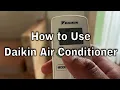 How to Use Daikin Air Conditioner