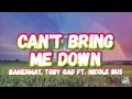 Bakermat, Toby Gad - Can't Bring Me Down (Lyrics) (feat. Nicole Bus)