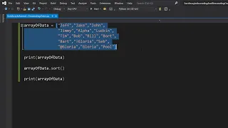 Python How to Sort Arrays In Ascending and Descending Order String and Int Arrays