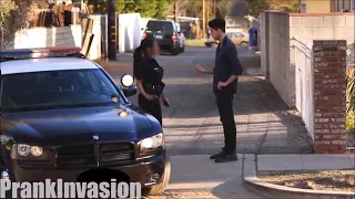 kissing prank on police