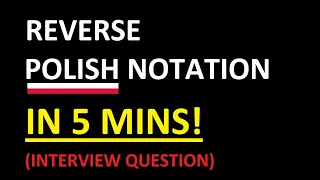 How to Solve Reverse Polish Notation in 5 MINS - Leetcode Medium