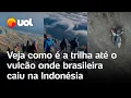 Download Lagu Brasileira cai em vulcão: vídeos mostram como é a trilha até o vulcão Rinjani, na Indonésia; vídeo