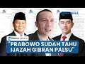 Lagu Rismon Sebut Prabowo Tahu Ijazah Gibran Palsu tapi Tunggu Rakyat Bergerak Desak Wapres Dimakzulkan