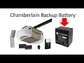 How to change the backup battery on your chamberlain garage door opener