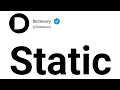 Static Meaning In English