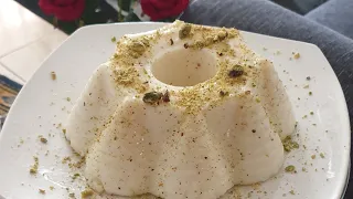 جربوا المهلبية بقالب الكيك وشوفوا منظرها شو حلو 