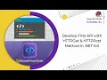 Tutorial Develop First Web API with HTTPGET and HTTPPOST Methods Save Data with Model