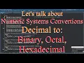 Delphi Numeric Systems Convertions 01 - Decimal to Binary to Octal to Hexadecimal