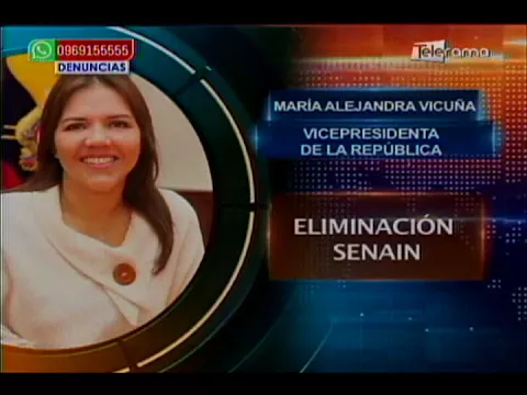 María Alejandra Vicuña Vicepresidenta de la república