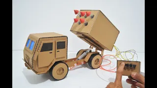 CARA MEMBUAT MOBIL PELUNCUR ROCKET DARI KARDUS-Mainan Mobil Perang