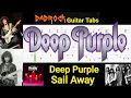 Sail Away - Deep Purple - Guitar + Bass TABS Lesson