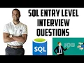 SQL Interview Questions-Entry level