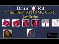Make an online drum kit HTML CSS JavaScript