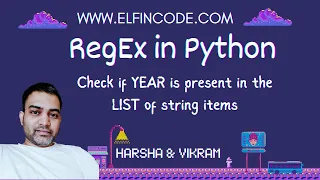 Extract YEAR from the List of String Item using RegEx Regular Expression Tutorial Python Part 4