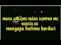 Download Lagu DJ VIRAL (WANITA ASU) MENGAPA HATIMU BERDURI REMIX MANA JANJIMU MANA SUMPAH MU FULL BASS 2021