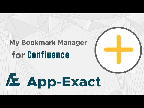 watch My Bookmark Manager for Confluence video