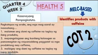 Download HEALTH 5|COT 2| Identifies product with caffeine MP3