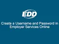 Create a Username and Password in Employer Services Online