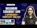 Maximum Sum Subarray Must Do Interview Questions Geeks For Geeks SDE