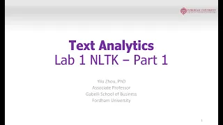Text Analytics 2021 Lab 1 NLTK 1 tutorial