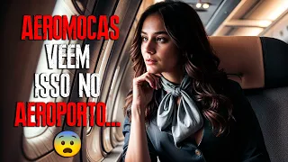 O QUE AEROMOÇAS VEEM NOS AEROPORTOS ANTES DO EMBARQUE É DE ARREPIAR!