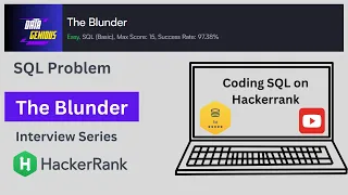 The Blunder Hackerrank Advance SQL Ceiling Function Data Interview Prep Data Genious