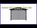REVIEW 2026 Aoodor 10 Gazebo Curtain Set ESSENTIAL details
