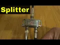 How To Install A Coaxial Cable Splitter-Tutorial