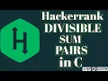 Divisible sum pairs hackerrank solution in c BE A GEEK Hindi