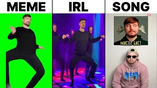 MrBeast Rizz Meme vs IRL Dance vs Original Song