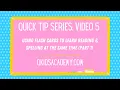 Quick Tip Series 5 - Using Flash Cards to Learn Reading Spelling at the Same Time Part 1