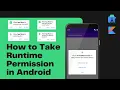 How to Request a Run Time Permission in Android Studio Kotlin Android Permission Tutorial