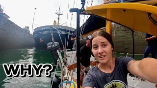 Why our engine FAILED while transiting the Panama Canal | Sailing Sitka Ep 161