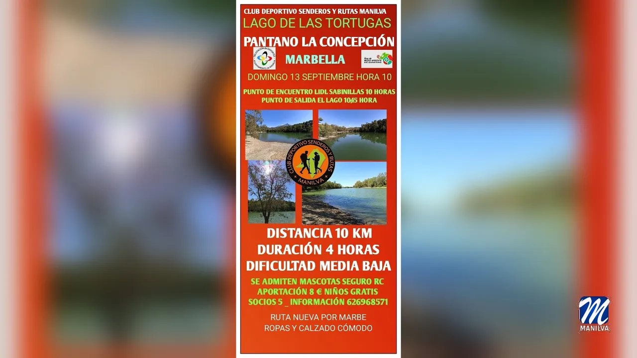 Ruta en el Lago de Las Tortugas y Pantano de la Concepción