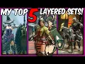 My personal Top 5 layered fashion sets MHRISE GUILDMARM